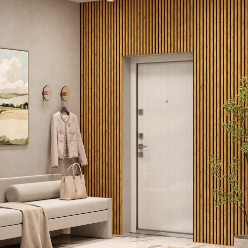 МДФ стеновая панель акустическая Cosca Decor Сканди Дуб Медный черный войлок 2750×600×19 МДФ стеновая панель акустическая Cosca Decor Сканди Дуб Медный черный войлок 2750×600×19