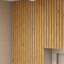 МДФ стеновая панель акустическая Cosca Decor Сканди Дуб Медный серый войлок 2750×600×19