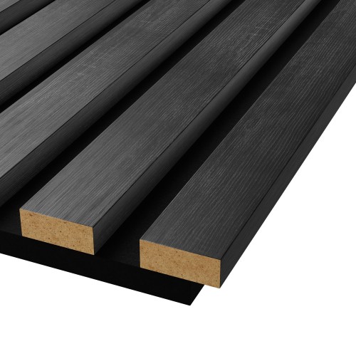 МДФ стеновая панель акустическая Cosca Decor Сканди Дуб Графит черный войлок 2750×600×19 МДФ стеновая панель акустическая Cosca Decor Сканди Дуб Графит черный войлок 2750×600×19