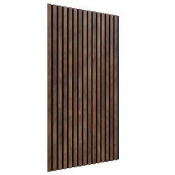 МДФ стеновая панель акустическая Cosca Decor Сканди Дуб Барон Темный черный войлок 1200×600×19