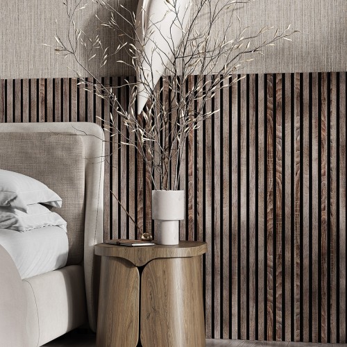 МДФ стеновая панель акустическая Cosca Decor Сканди Дуб Дымчатый черный войлок 1200×600×19 МДФ стеновая панель акустическая Cosca Decor Сканди Дуб Дымчатый черный войлок 1200×600×19