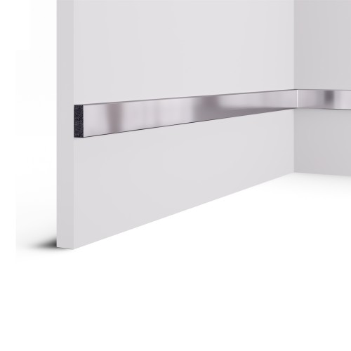 Рейка декоративная Cosca Decor Хром RX010-050 2000×30×10 Рейка декоративная Cosca Decor Хром RX010-050 2000×30×10