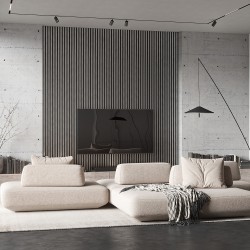 Рейка декоративная Cosca Decor Хром матовый RX010-052 2000×30×10