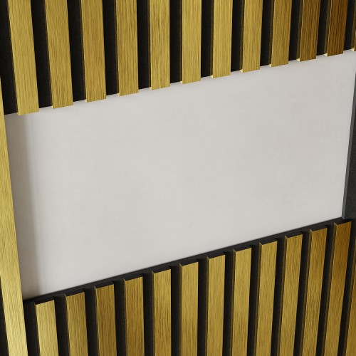 Рейка декоративная Cosca Decor Золото матовое RX010-053 2000×30×10 Рейка декоративная Cosca Decor Золото матовое RX010-053 2000×30×10