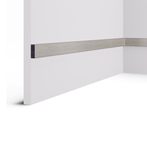 Рейка декоративная Cosca Decor Платина матовая RX010-055 2000×30×10 Рейка декоративная Cosca Decor Платина матовая RX010-055 2000×30×10