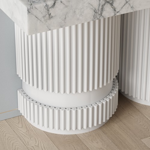 Финишный молдинг под покраску Cosca Decor ZP007 правый 2800×15×23