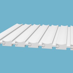 Финишный молдинг под покраску Cosca Decor ZL008 левый 2800×50×18