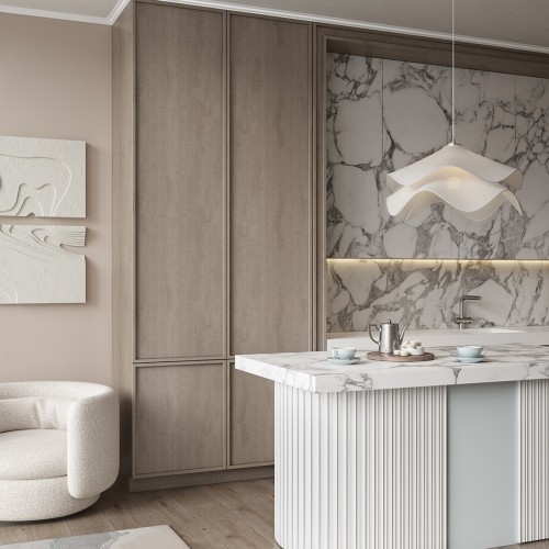 Финишный молдинг под покраску Cosca Decor ZP008 правый 2800×30×18