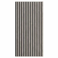 МДФ стеновая панель акустическая Cosca Decor Сканди Дуб Старинный Светло-серый черный войлок 1200×600×19