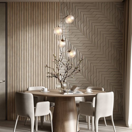 МДФ стеновая панель акустическая Cosca Decor Сканди Ясень Тирамису черный войлок 600×600×19 МДФ стеновая панель акустическая Cosca Decor Сканди Ясень Тирамису черный войлок 600×600×19