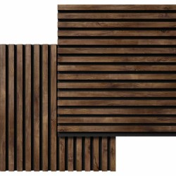 МДФ стеновая панель акустическая Cosca Decor Сканди Дуб Старинный Натуральный черный войлок 600×600×19