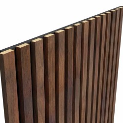 МДФ стеновая панель акустическая Cosca Decor Сканди Дуб Барон Темный черный войлок 600×600×19