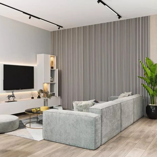 МДФ стеновая панель акустическая Cosca Decor Сканди Дуб Дымчатый черный войлок 600×600×19 МДФ стеновая панель акустическая Cosca Decor Сканди Дуб Дымчатый черный войлок 600×600×19