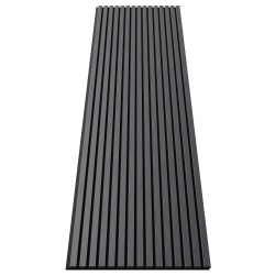 МДФ стеновая панель акустическая Cosca Decor Монако Дуб Антрацит Темно-серый черный войлок 2750×600×21