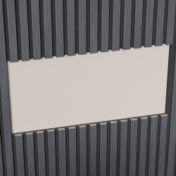 МДФ стеновая панель акустическая Cosca Decor Монако Дуб Антрацит Темно-серый черный войлок 2750×600×21