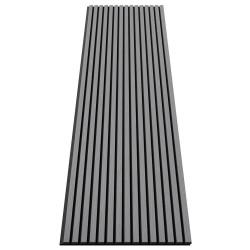 МДФ стеновая панель акустическая Cosca Decor Монако Дуб Ардженто Светло-серый черный войлок 2750×600×21