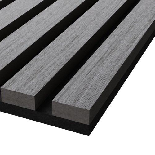 МДФ стеновая панель акустическая Cosca Decor Монако Дуб Ардженто Светло-серый черный войлок 2750×600×21 МДФ стеновая панель акустическая Cosca Decor Монако Дуб Ардженто Светло-серый черный войлок 2750×600×21