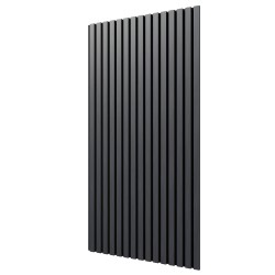 МДФ стеновая панель акустическая Cosca Decor Монако Дуб Антрацит Темно-серый черный войлок 1200×600×21