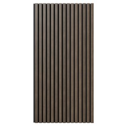 МДФ стеновая панель акустическая Cosca Decor Монако Дуб Маррон Коричневый черный войлок 1200×600×21