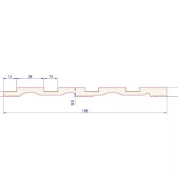 Стеновая панель под покраску Cosca Decor RP001 2800×156×8