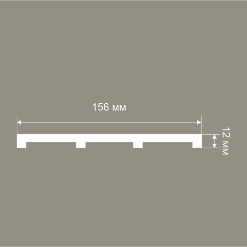 Стеновая панель под покраску Cosca Decor RP007 2800×156×12