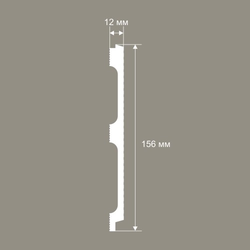 Стеновая панель под покраску Cosca Decor RP017 2800×156×12