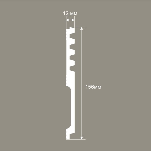 Стеновая панель под покраску Cosca Decor RP019 2800×156×12