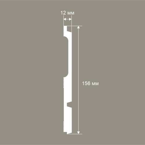 Стеновая панель под покраску Cosca Decor RP020 2800×156×12