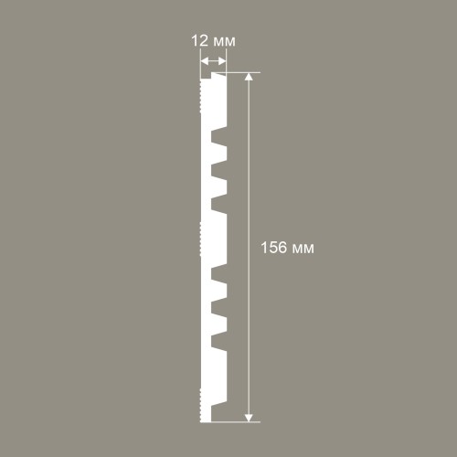 Стеновая панель под покраску Cosca Decor RP021 2800×156×12