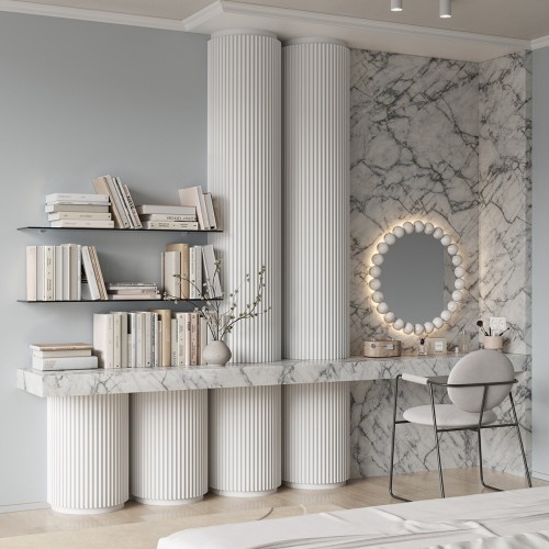 Стеновая панель под покраску Cosca Decor RX007 наборная 2800×30×23 Стеновая панель под покраску Cosca Decor RX007 наборная 2800×30×23