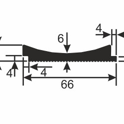 Стеновая панель под покраску Cosca Decor RX006 наборная 2800×62×12