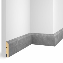 Плинтус МДФ Cosca Decor Экошпон VP07 Бетон 2400×80×16