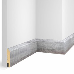 Плинтус МДФ Cosca Decor Экошпон WP07 Дуб Рейн 2400×80×16