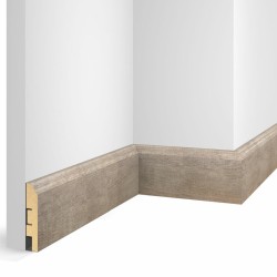 Плинтус МДФ Cosca Decor Экошпон WP07 Дуб Серо-коричневый 2400×80×16