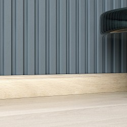 Плинтус МДФ Cosca Decor Экошпон WP07 Ясень Кристалл 2400×80×16