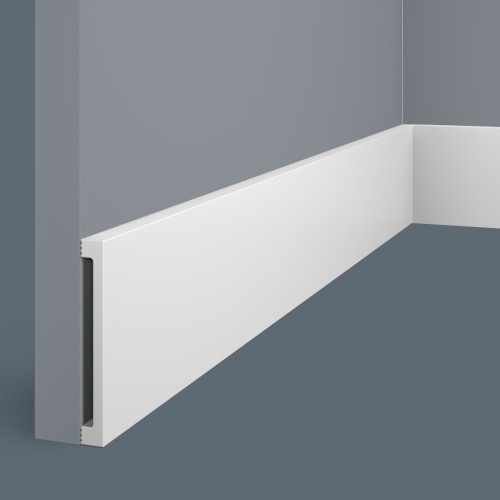 Плинтус под покраску Cosca Decor Экополимер PX058 2000×80×10 Плинтус под покраску Cosca Decor Экополимер PX058 2000×80×10