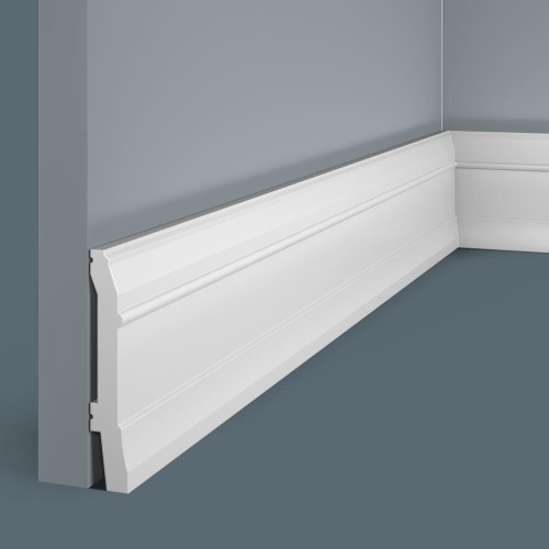 Плинтус под покраску Cosca Decor Экополимер PX020 2000×85×15