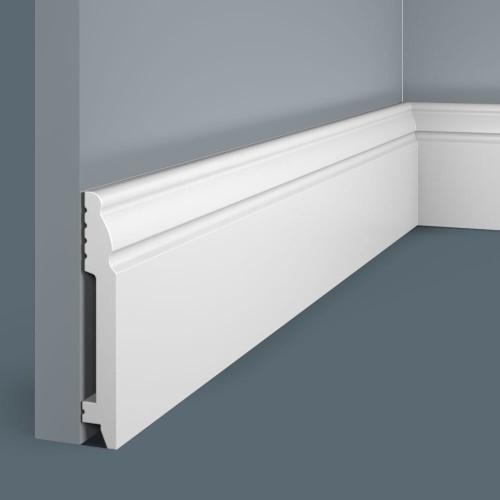 Плинтус под покраску Cosca Decor Экополимер PX027 2000×99×15 Плинтус под покраску Cosca Decor Экополимер PX027 2000×99×15