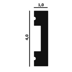 Плинтус под покраску Перфект Плюс P89 2000×40×10