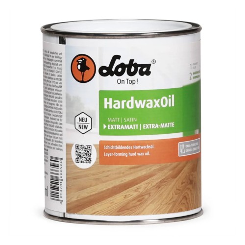 Масло с твердым воском для пола Loba Hardwax Oil 10509 Бесцветное 000004 экстраматовое 0,75 л