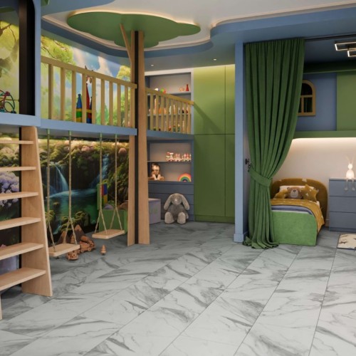 Кварцвиниловая плитка Damy Floor клеевая Ascent LVT Эверест 124-1-LVT 912,4×455,2×2,5