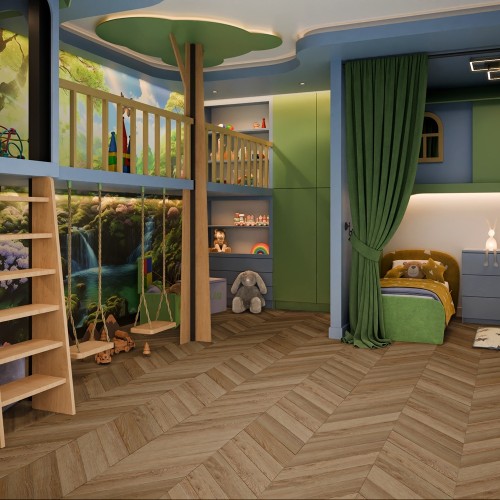 Кварцвиниловая плитка Damy Floor клеевая Chevron LVT Лувр DF04-Ch-LVT французская елка 600×127×2,5