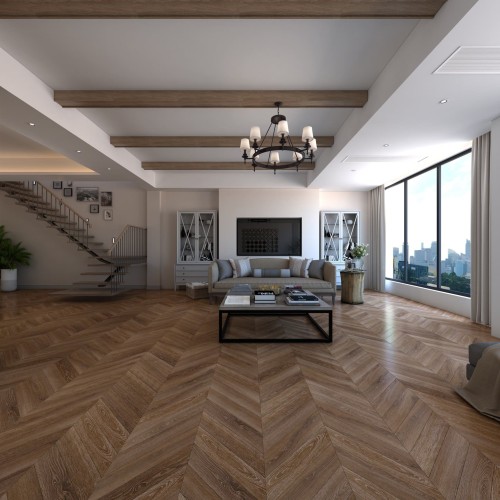 Кварцвиниловая плитка Damy Floor клеевая Chevron LVT Шайо DF07-Ch-LVT французская елка 600×127×2,5
