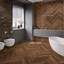 Кварцвиниловая плитка Damy Floor клеевая Chevron LVT Шайо DF07-Ch-LVT французская елка 600×127×2,5