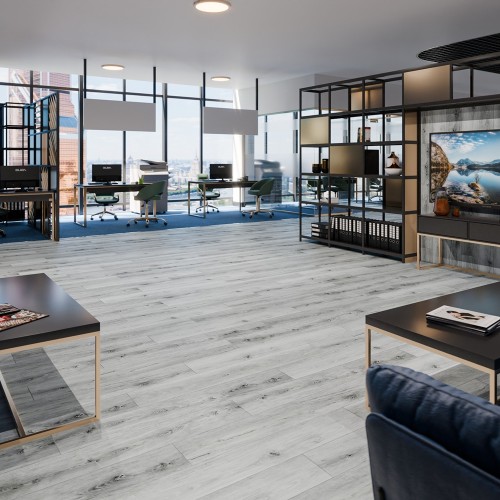 Кварцвиниловая плитка Damy Floor клеевая Family LVT Дуб Альпийский 1536-2-LVT 1227×187×2,5