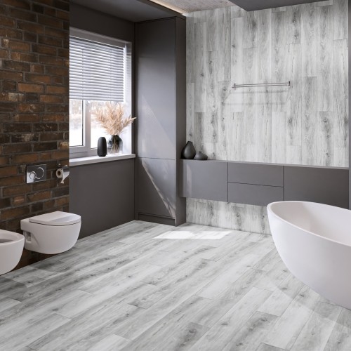 Кварцвиниловая плитка Damy Floor клеевая Family LVT Дуб Альпийский 1536-2-LVT 1227×187×2,5