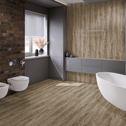 Кварцвиниловая плитка Damy Floor клеевая Family LVT Дуб Имбирный 248-8-LVT 1227×187×2,5
