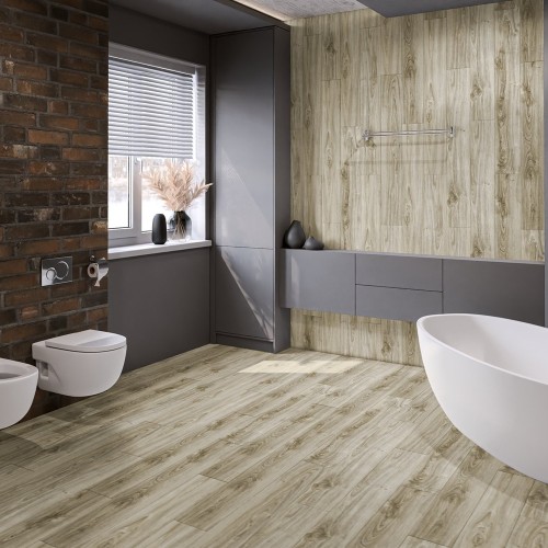 Кварцвиниловая плитка Damy Floor клеевая Family LVT Дуб Белый SL3739-3-LVT 1227×187×2,5