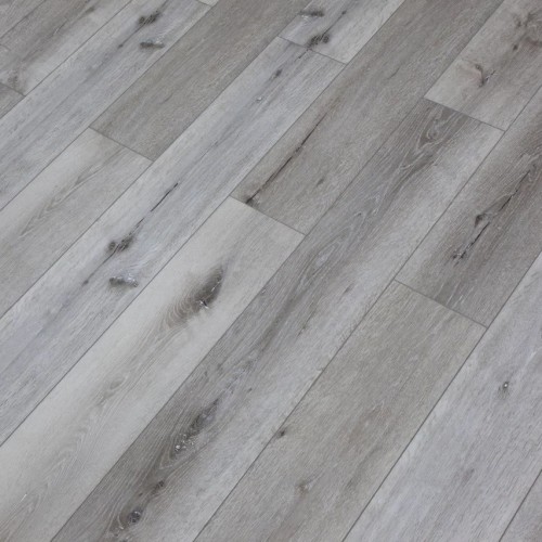 Кварцвиниловая плитка Damy Floor клеевая Family LVT Дуб Состаренный Серый T7020-5D-LVT 1227×187×2,5