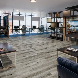 Кварцвиниловая плитка Damy Floor клеевая Family LVT Дуб Состаренный Серый Aged Gray Oak T7020-5D-LVT 1227×187×2,5